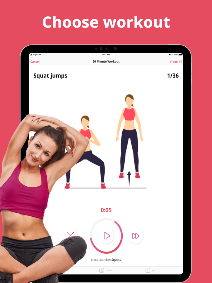 Workout for women at home