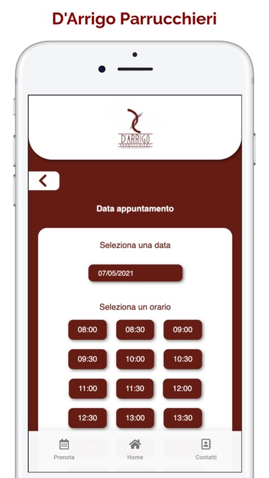 D'Arrigo Parrucchieri . Screenshot