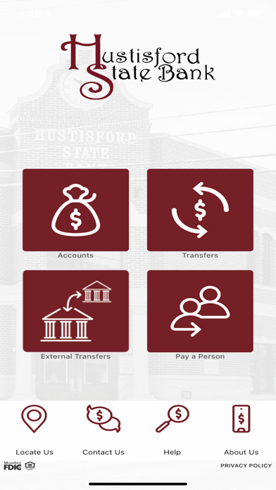 Hustisford State Bank Screenshot