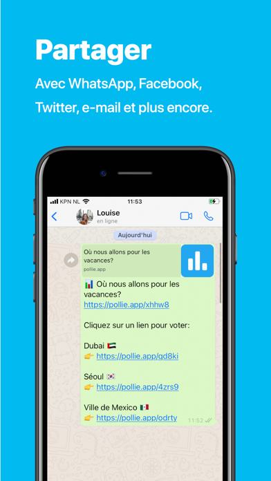 Screenshot #2 pour Pollie: Créer des sondages