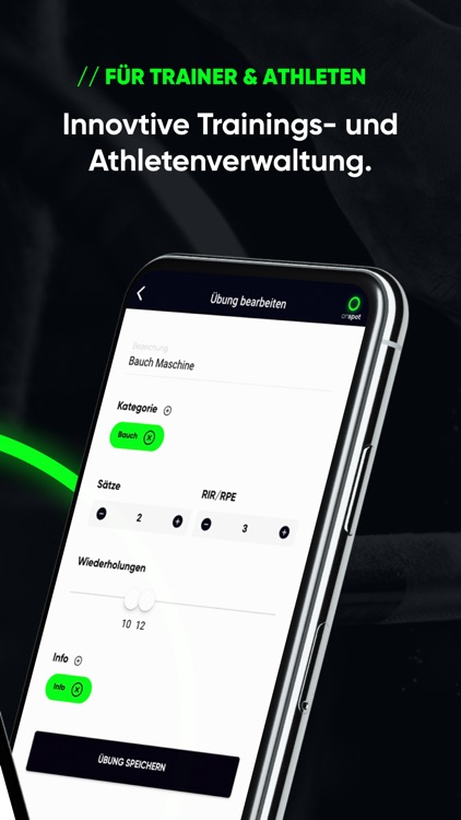 onspot Trainer / Athlet App