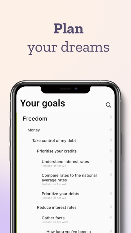 Ubjective – daily goal tracker