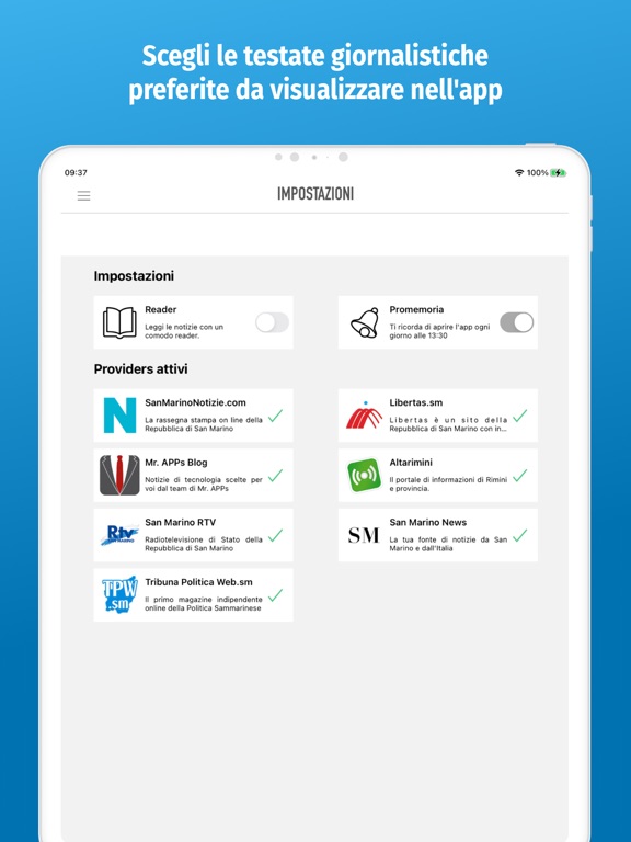 San Marino News24 iPad screenshot 5 - News app