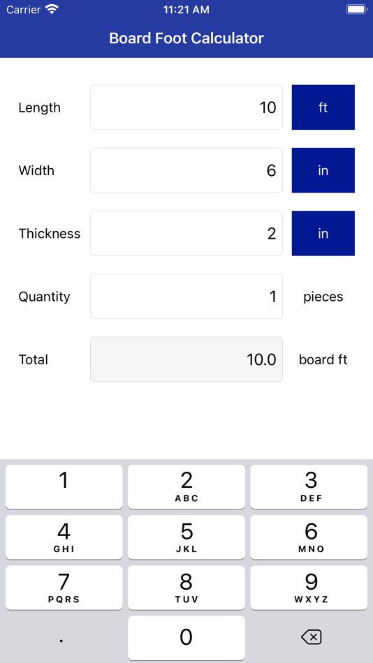 #1. Board Foot Calculator Pro (iOS) 由: Anna Filobok