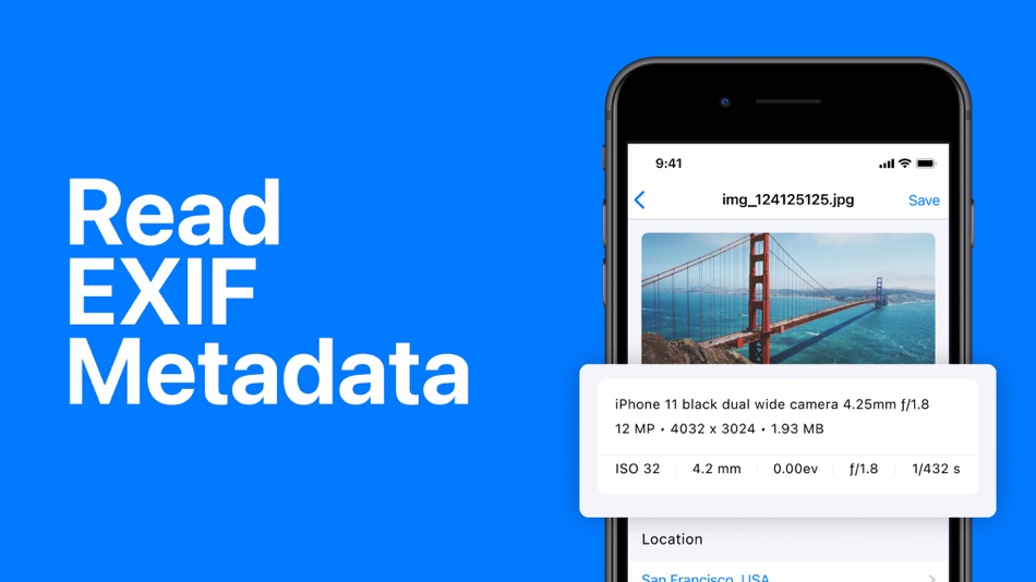 #1. EXIF MetadataーMetadata Remover (iOS) 由: Aleksei Metelkin