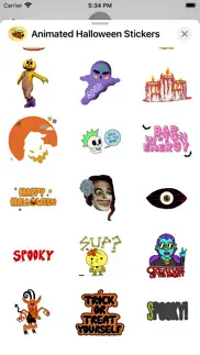 animated halloween stickers iphone screenshot 2