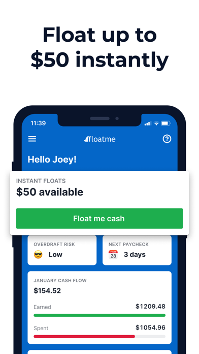 FloatMe: Instant Cash Advances screenshot 2