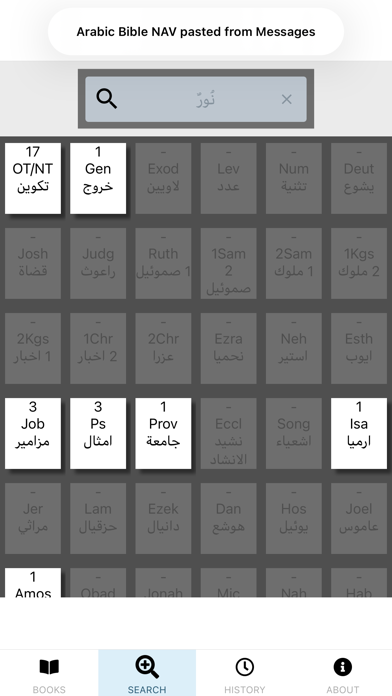 Arabic Bible NAV Screenshot