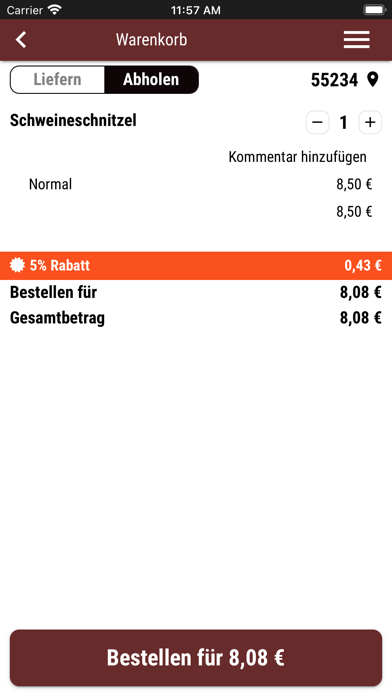 Super Pizza Lieferservice Screenshot