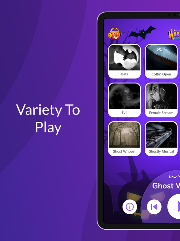 Horror Sounds Halloween iPad screenshot