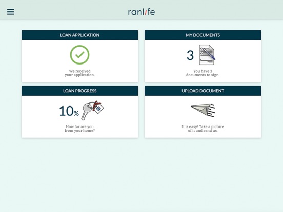 RANLife Client Portal iPad screenshot 1 - Business app