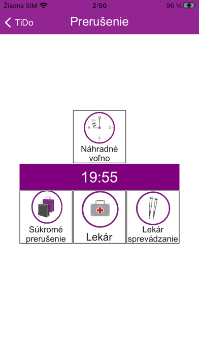 Dochádzkový systém TiDo Screenshot
