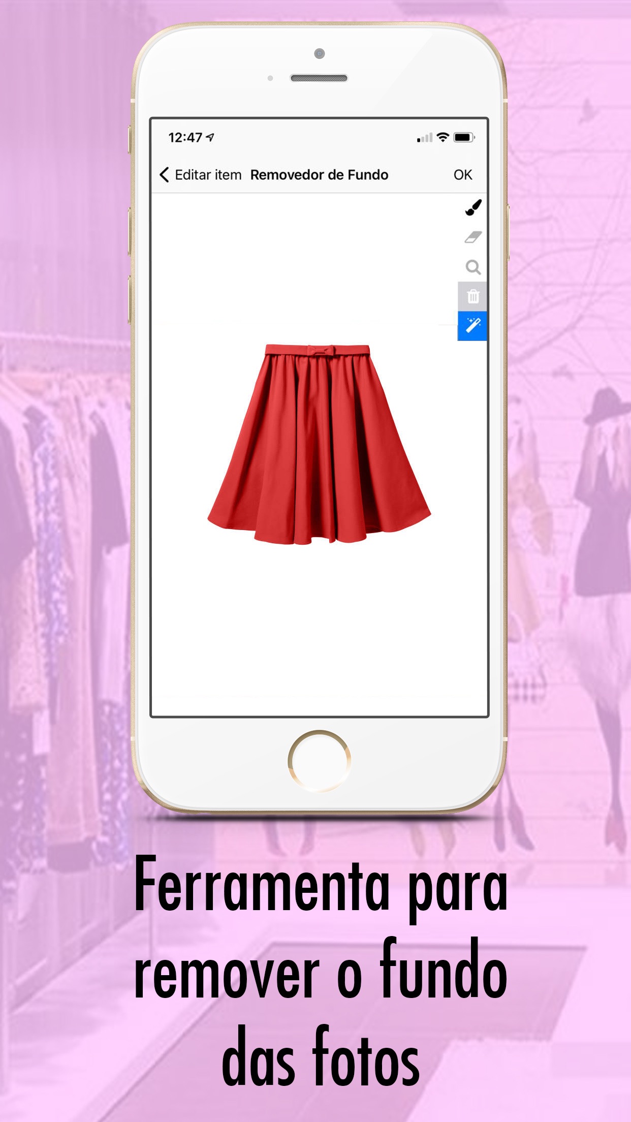 Screenshot do app KeepCloset