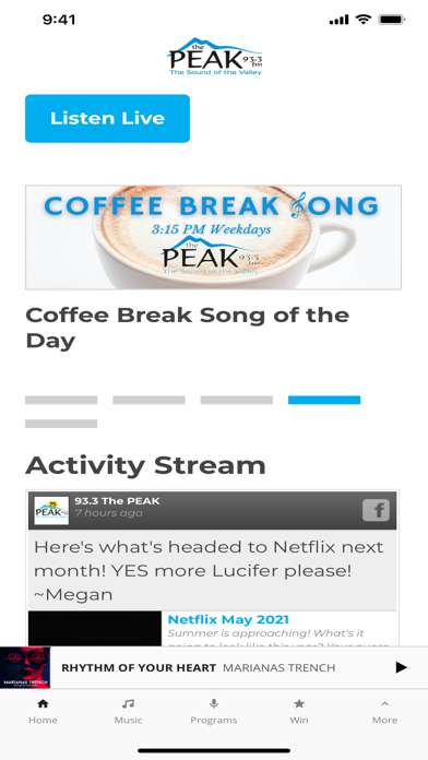 93.3 The Peak - Alberni Valley Screenshot