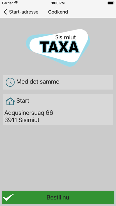 Sisimiut Taxa Screenshot