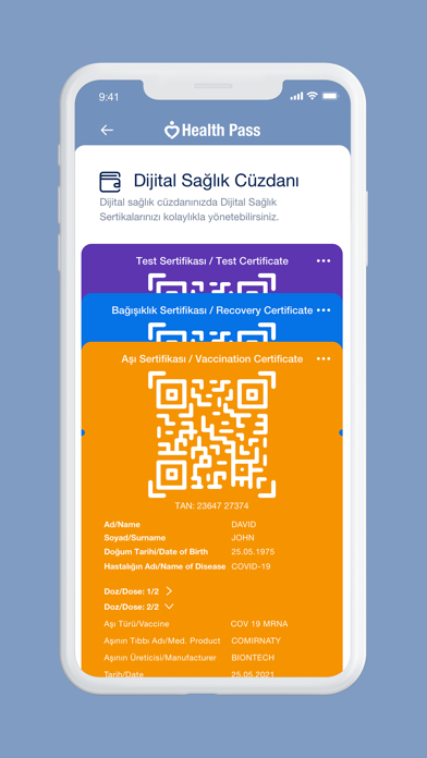 HealthPass Screenshot