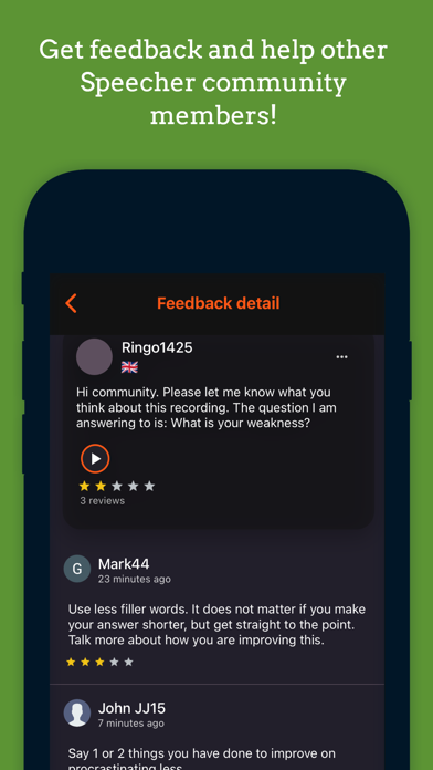 Speecher - Speaking Coach Screenshot