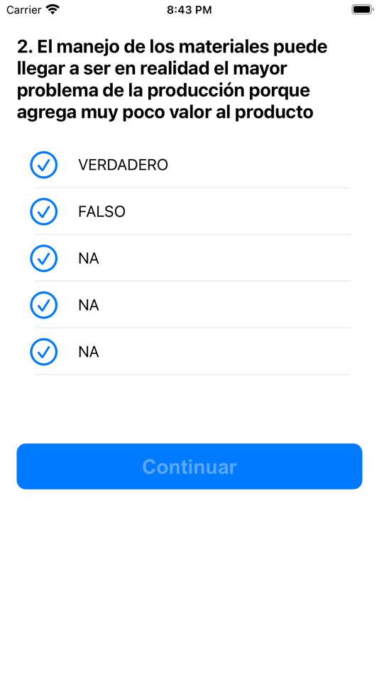 Quiz Manejo de Materiales - 1.1 - (iOS)