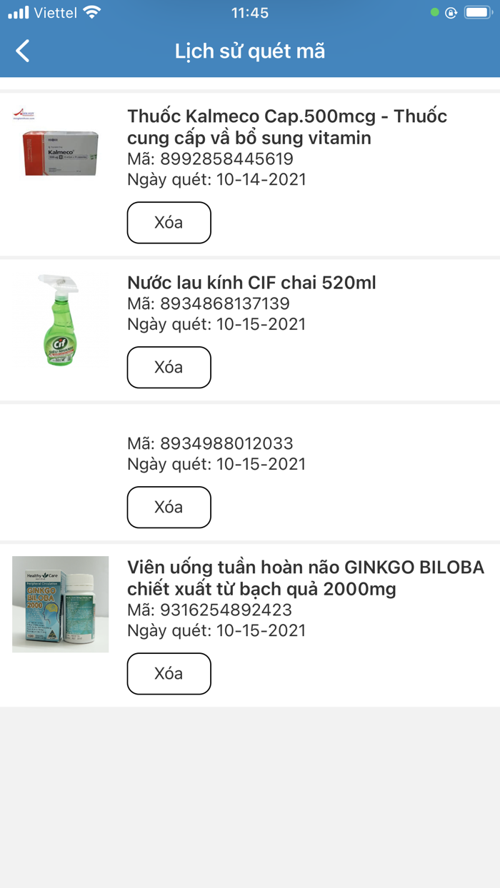 T.check - Quét mã sản phẩm