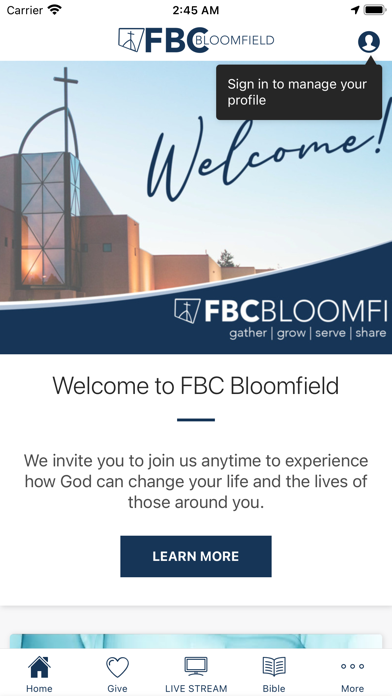 FBC Bloomfield, NM Screenshot