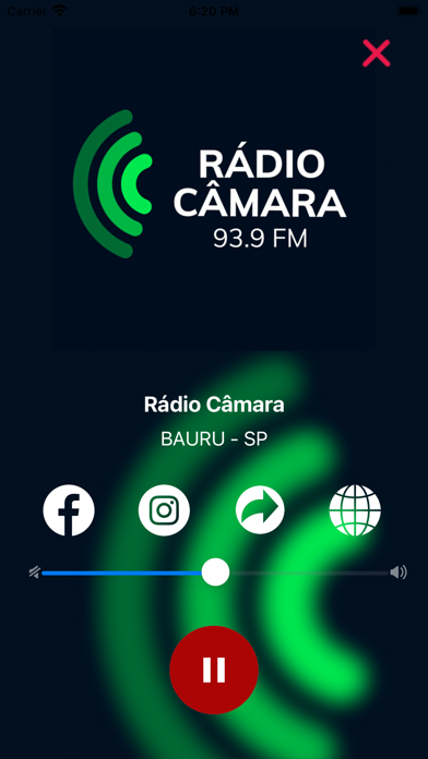 Rádio Câmara Bauru 93,9 Mhz Screenshot