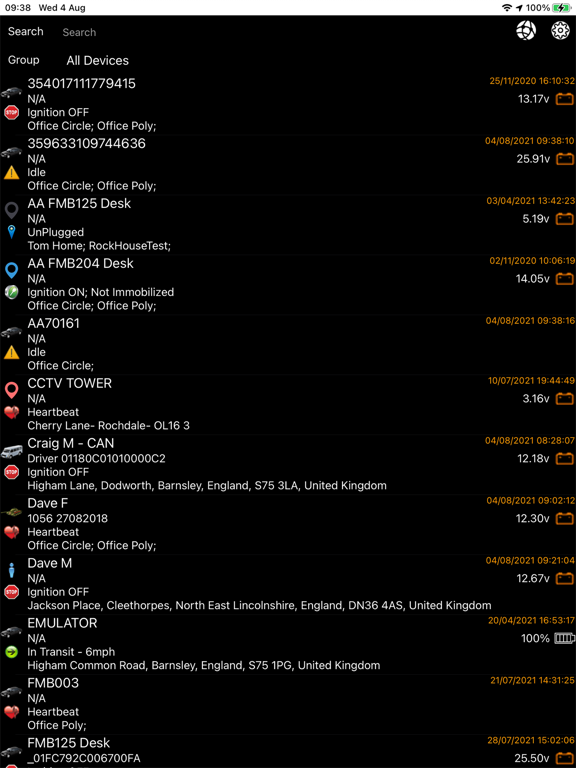 Screenshot #5 pour GTRAK Mobile