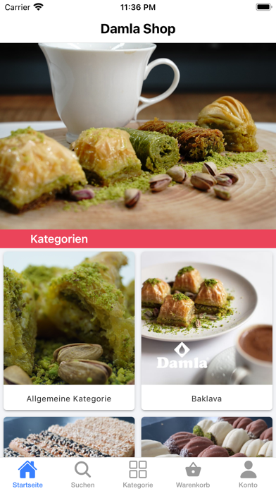Damla Baklava Shop Screenshot