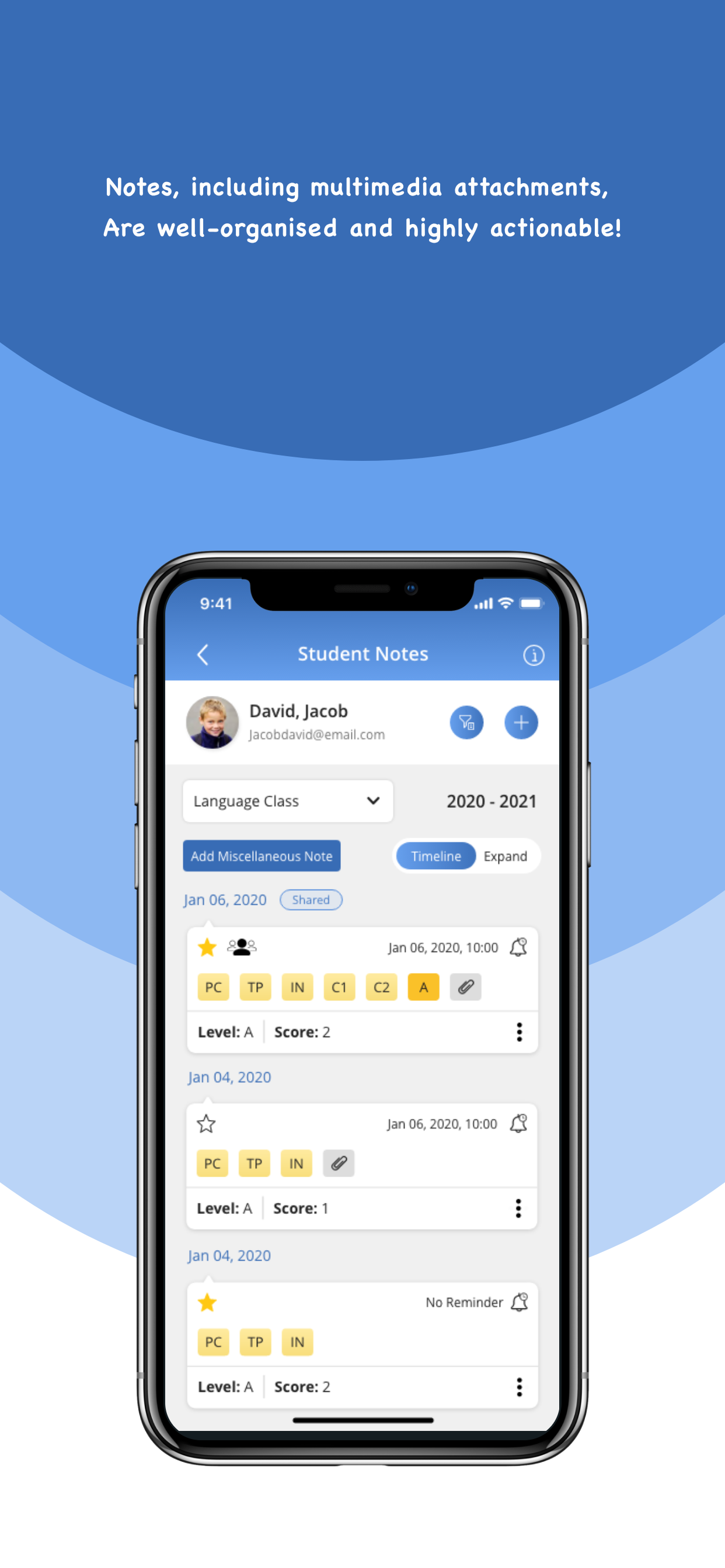 Chronicle Cloud: Teacher's App