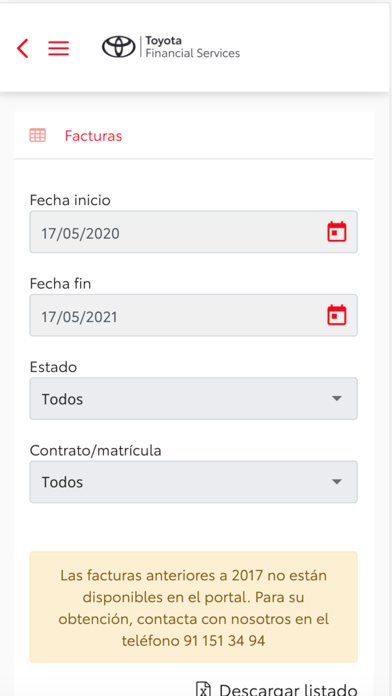 Mi Banco Toyota Screenshot