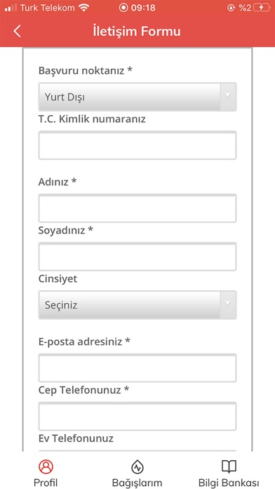 Türk Kızılay Mobil Kan Bağışı Screenshot