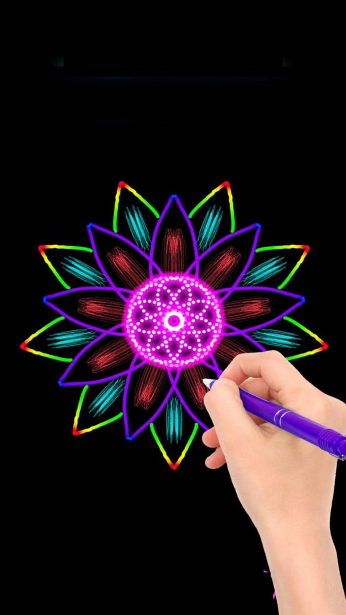 魔幻涂鸦对称画