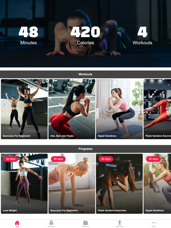 Burpees Squats and Planks