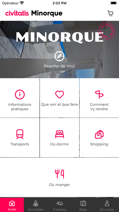 Screenshot #1 pour Guide de Minorque Civitatis