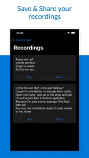 reverse audio recorder iphone screenshot 3