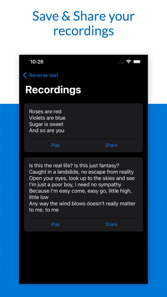 #3. Reverse Audio Recorder (iOS) 由: Applorium Ltd