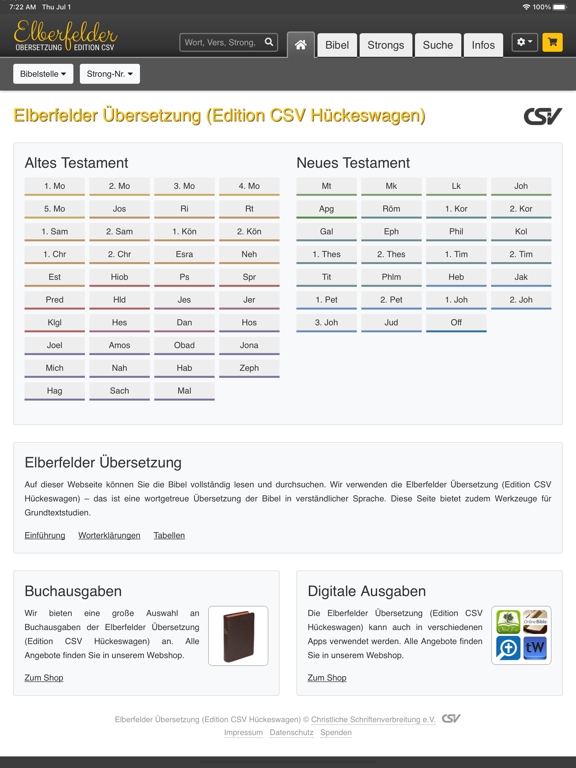 Screenshot #4 pour Bibel Elberfelder CSV