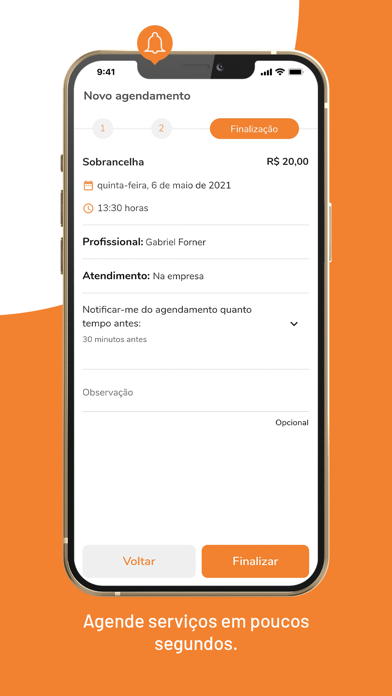 Ajatus: Agendamento online Screenshot