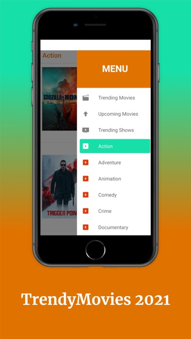 TrendyMovies. Screenshot