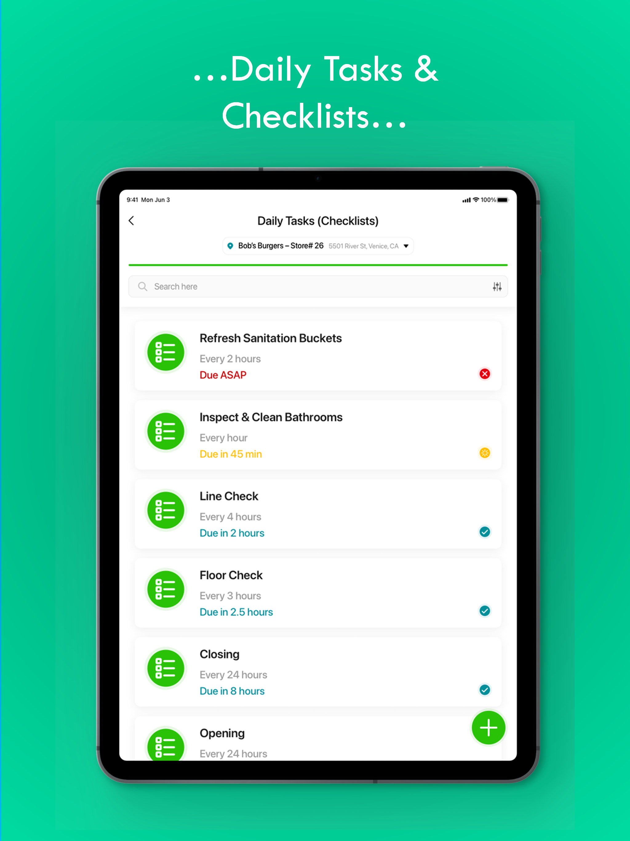 MaintainIQ for iPad