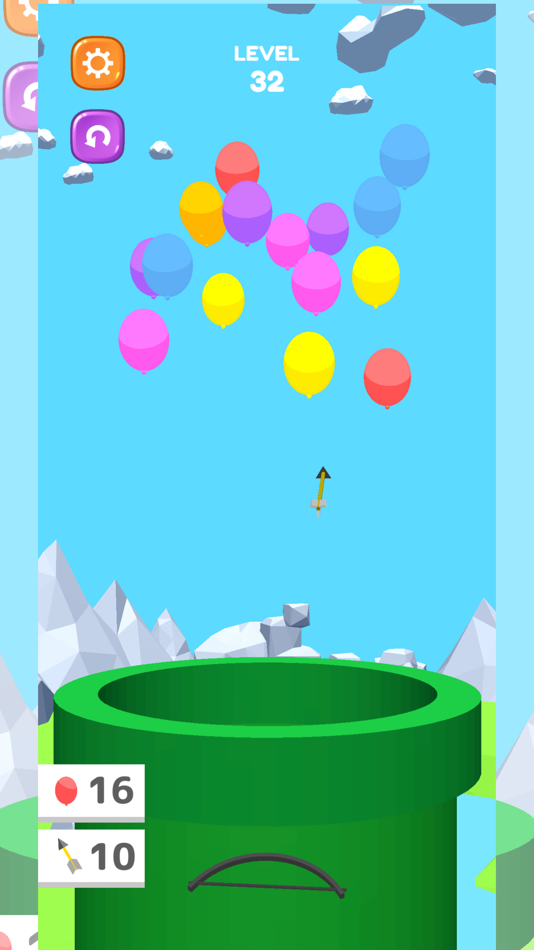 #3. Balloon Shoot 3D Bow & Arrow (iOS) 由: Hideyuki Kawano