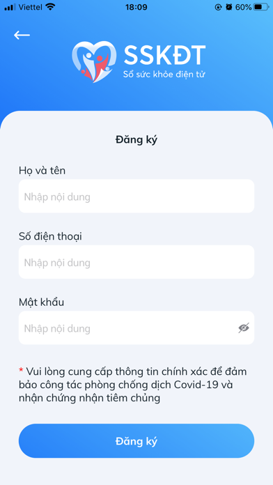 Screenshot #1 pour Sổ sức khỏe điện tử