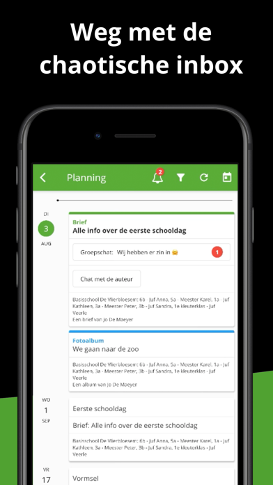 gimme - oudercommunicatie Screenshot