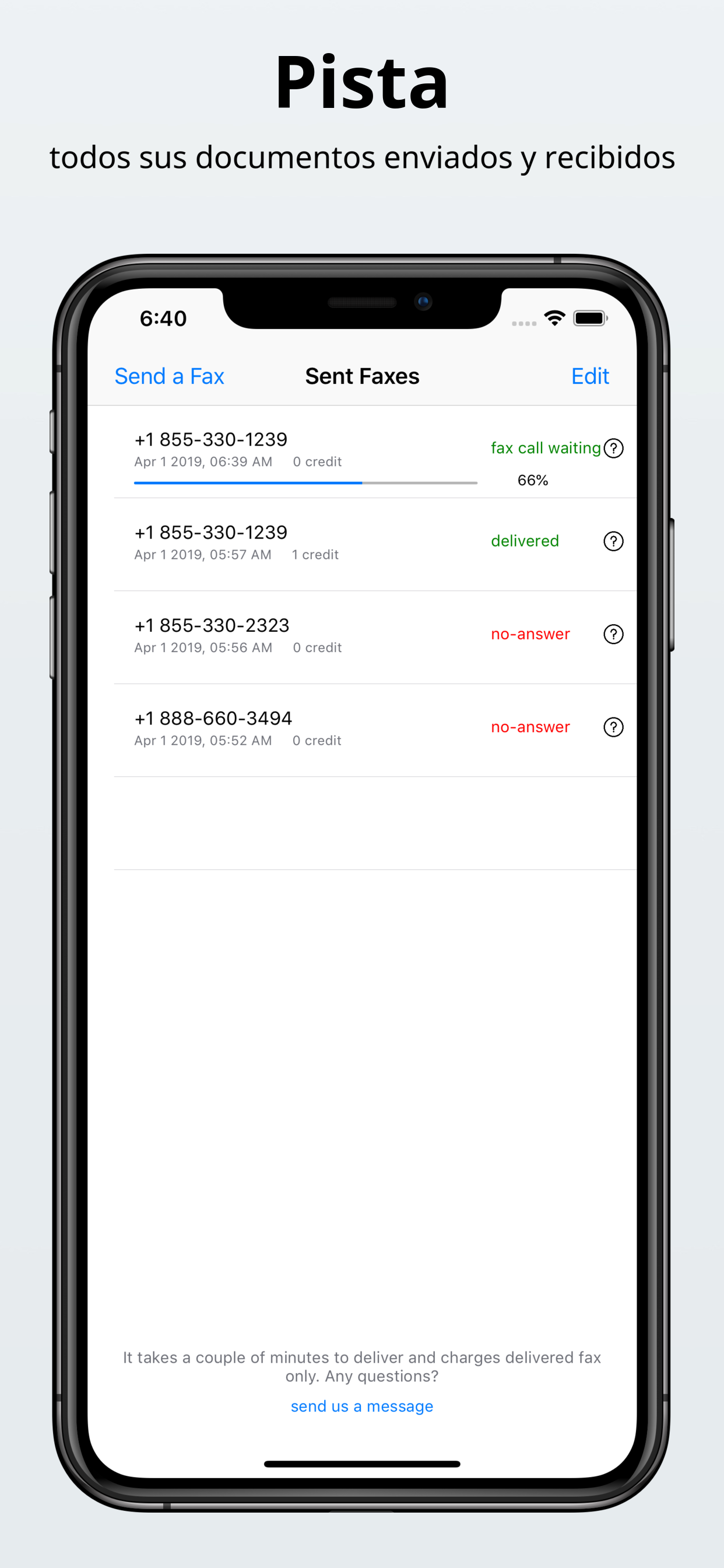 Receive & Recibir Fax Number