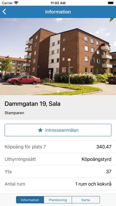 Salabostäder AB Screenshot