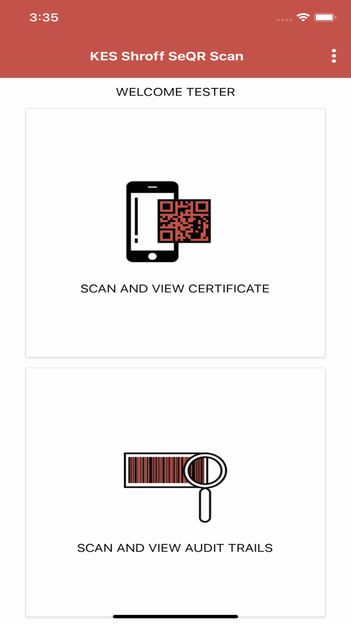 KES Shroff SeQR Scan