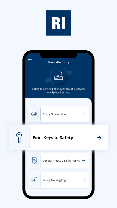 RI Loss Control App Screenshot