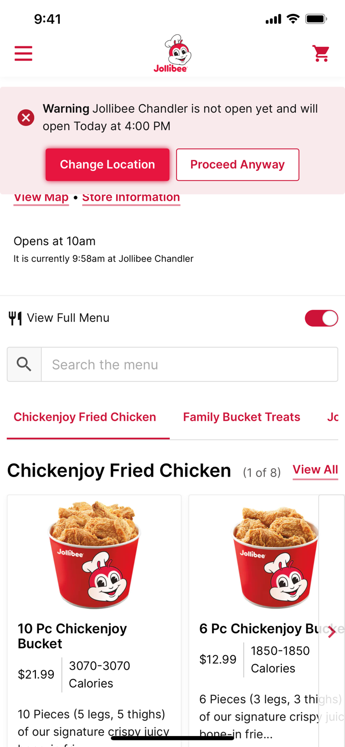 Jollibee Ordering