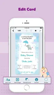 baby shower card maker iphone screenshot 3