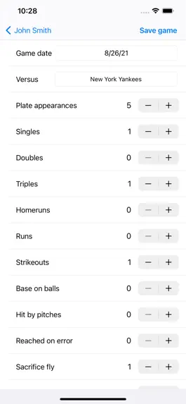 Game screenshot Baseballplayer Stats hack