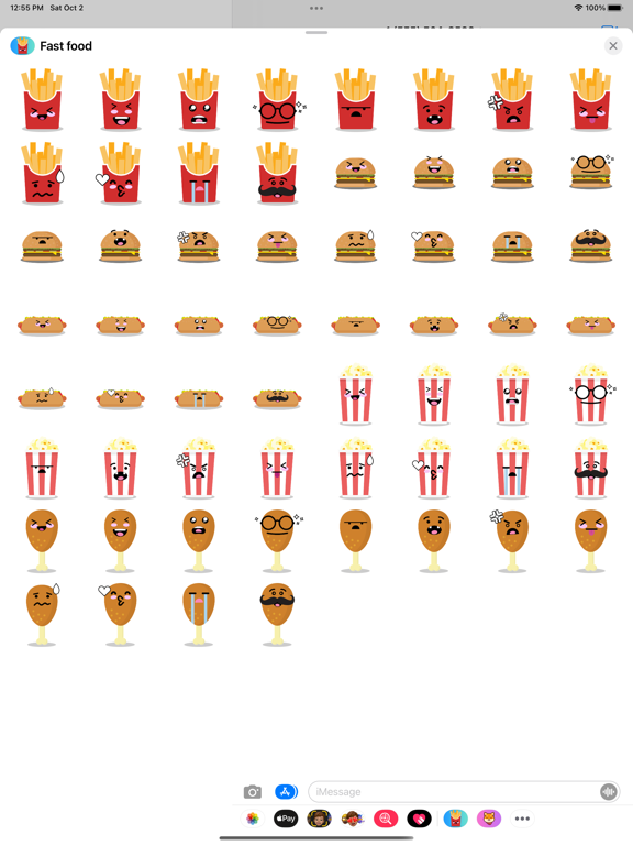 Screenshot #5 pour Fast food emotions stickers